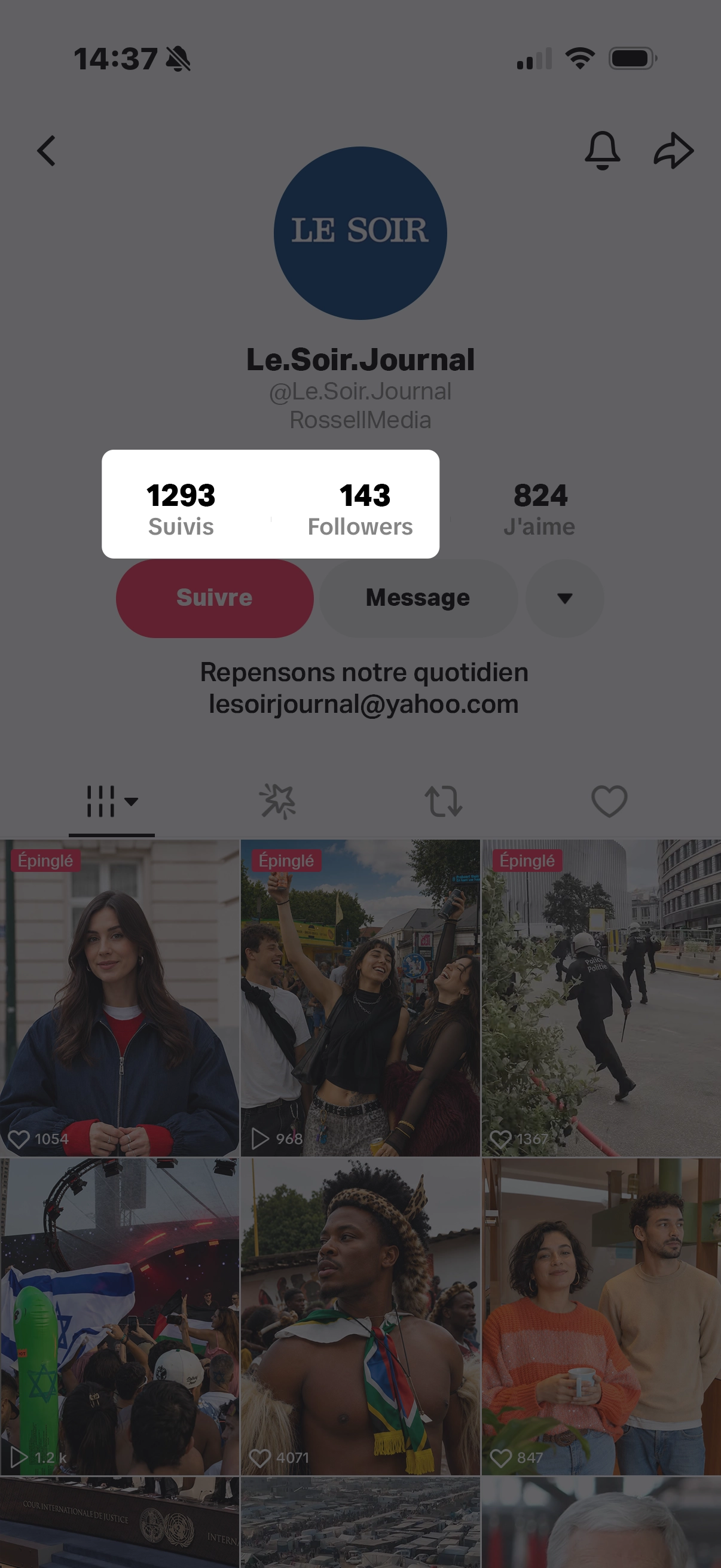 Pas beaucoup d’abonnés  mais beaucoup d’abonnements. 